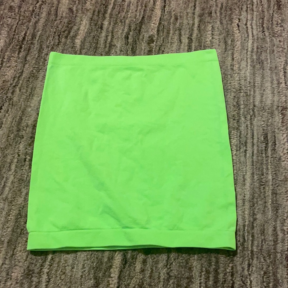 Neon green crop top os